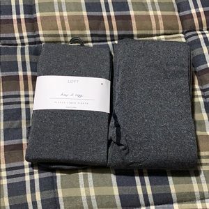 2 pair Loft Fleece-lined tights Sz M